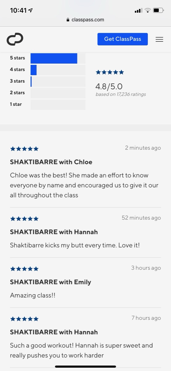 Review of Chloe's class 1
